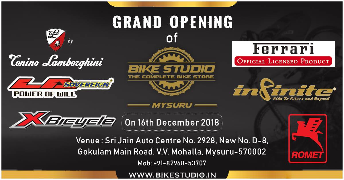 Bike Studio Mysuru  Mysore - MTb KIds Fat Road Bmx Bikes Imported Bike Shop Opening in Mysore